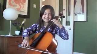 Sisi age 7 Playing MelodieElegie by Massenet [upl. by Yelkreb]