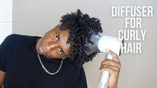 How to use a diffuser for curly hair men [upl. by Riem]