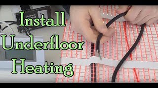 How to install a heat mat for underfloor heating [upl. by Ondine]