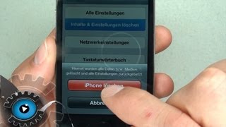 iPhone 44S 5 Daten Sicher Entfernen Löschen Werkseinstellung Zurücksetzen HD [upl. by Einahpet]