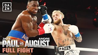 HUGE KO  Jake Paul vs Andre August Full Fight [upl. by Shriner]