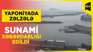 Yaponiyada yer yerindən oynadı  71 bal gücündəki zəlzələ anı [upl. by Enovaj83]