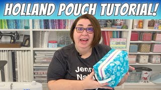 How to Make the Holland Pouch Zipper Bag by Center Street Quilts [upl. by Takeo238]