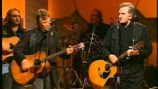 Johnny Cash and Kris Kristofferson  Big River live 1993 [upl. by Bluma354]