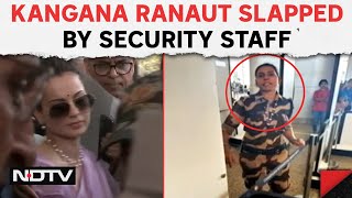 Kangana Ranaut Slapped  Kangana Ranaut Allegedly Slapped By Security Staff At Chandigarh Airport [upl. by Eveneg]