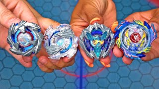 COBALT DRAGOON vs VALKYRIE vs DRAN BUSTER vs LONGINUS  Beyblade X ベイブレードエックス [upl. by Aveneg]