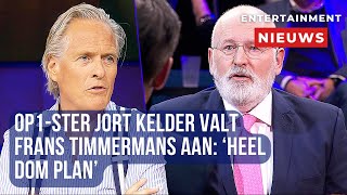 Jort Kelder kritisch op Frans Timmermans Heel dom plan  Op1 onthult politieke discussie [upl. by Norse]