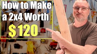 Woodworking Project to Sell  Using only a 2x4 [upl. by Edylc]