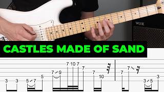 Jimi Hendrix  Castles Made of Sand  Guitar Tab  Lesson  Tutorial [upl. by Nylecoj]