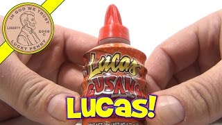 Lucas Gusano Tamarind Flavor Hot Liquid Candy  Mexican Candy Tasting [upl. by Ajaj225]