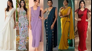 Saree prestitched sareee from Myntra fashion myntra  youtubevideos festivewear [upl. by Droflim]