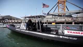 ORACLE TEAM USA  New Yanmar Chase Boat Launched [upl. by Tipton]