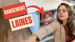 Vlog Rangement jorganise latelier et les laines tricot crochet et couture [upl. by Leffen986]