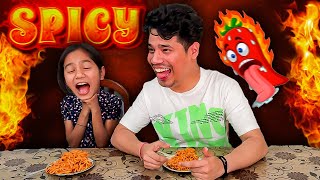 WORLDS SPICIEST KOREAN RAMEN CHALLENGE WITH MY SISTER 🌶😱 [upl. by Alcine]