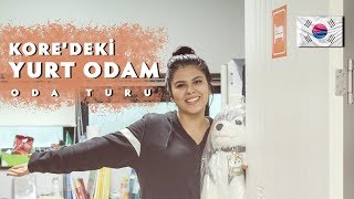 GÜNEY KOREDEKİ YURT ODAM  ODA TURU [upl. by Aziza]