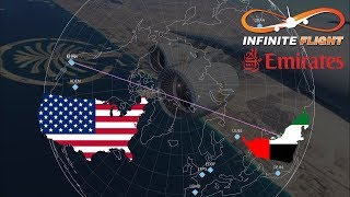 ARCTIC ROUTE Dubai to Los Angeles  Emirates A380  TimeLapse  Infinite Flight Global Simulator [upl. by Nalyak]