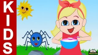 Little Miss Muffet  Nursery Rhymes With Lyrics By TingooKids [upl. by Lilaj]