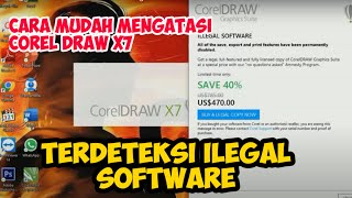 Mengatasi Aplikasi Corel Draw 7 terdeteksi ilegal Software [upl. by Jesher]