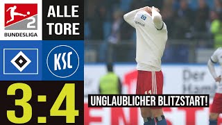 Torfestival in Hamburg Hamburger SV vs Karlsruher SC  Highlights  Alle Tore [upl. by Aerdnael589]