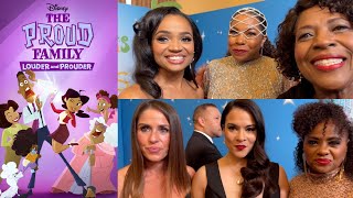 Childrens amp Family Emmys Red Carpet Interview  quotThe Proud Family Louder and Prouderquot Cast [upl. by Pavia]