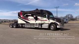 Jerome and Barb Silvers 2017 PETERBILT 220” sleeper [upl. by Niwrek]