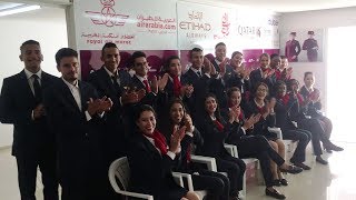 Devenir hotesse de lairsteward au Maroc  Cabin Crew students in Morocco [upl. by Neenahs302]