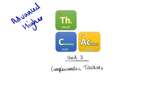 Advanced Higher Chemistry  Complexometric Titration Calculations [upl. by Winfrid]