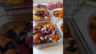 Healthy Meal Prep  100G Protein  Link to full recipes⬆️😋 mealprep highprotein easyrecipes [upl. by Idnat]