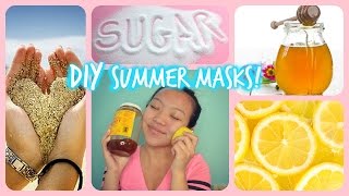 BEST DIY SUMMER FACIAL SCRUBSMASKS FOR ACNE OILY SKIN DRY SKIN amp BLACKHEADS ♡ l XIONGGMELINDAA [upl. by Miarfe380]