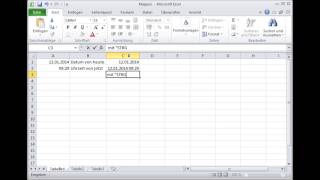 Excel Datum heute Uhrzeit jetzt Zelle schnell formatieren [upl. by Paryavi]