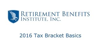 2016 Tax Bracket Basics [upl. by Curhan]