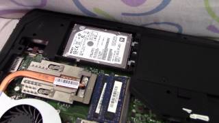 Instalación de disco duro SSD SanDisk Extreme Pro en portátil MSi GX70 [upl. by Ytirev444]