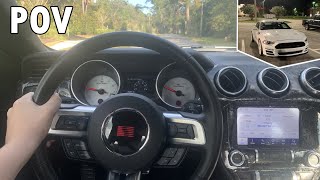 Driving a 1 OF 1 Saleen Mustang  POV [upl. by Lirrehs]