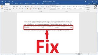 Fix spacing in a modified justify format paragraph in Word Remove The White Space Between Words [upl. by Ries]