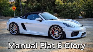 2023 Porsche 718 Spyder Manual Review  Let Down By Its Gearbox [upl. by Nelehyram126]