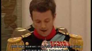 Frederik of Denmarks Wedding Speech [upl. by Eoz]