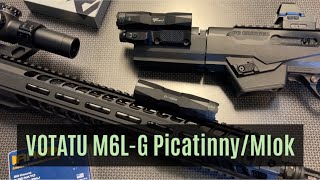 VOTATU M6LG PicatinnyMlok Flashlight Laser Combo [upl. by Reffinnej]