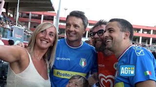 Partita del Cuore 2024 politici e cantanti in campo a LAquila [upl. by Baudin853]