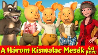 A Három Kismalac És A Farkas 🐷🐺🔴I Nati Mesék I Magyar Tündérmesék [upl. by Cheston836]