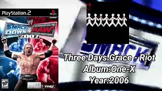 WWE Smackdown VS Raw 2007 SoundtrackThree Days Grace  quotRiotquot [upl. by Lagas]