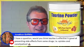 Taurine effects on constipation amp drug addiction  HarrySerpanos [upl. by Harvey18]