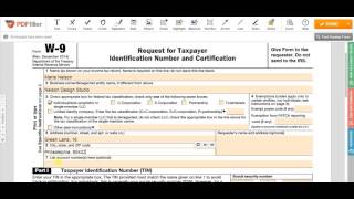 How to Fill W9 Form [upl. by Mateya952]