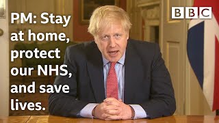 Coronavirus PM Boris Johnsons lockdown statement BBCNews  BBC [upl. by Lavro]