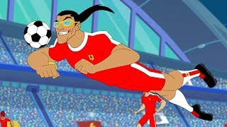 Supa Strikas Full Episode Compilation  The Determinator  Soccer Cartoons for Kids [upl. by Nochur]