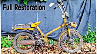 Restoration Abandoned Old Motorcycle Honda Express NC50  Two Stroke Engine 1982  Full Restoration [upl. by Analed]