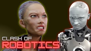 Sophia vs Ameca The Clash of AI and Humanoid Robotics [upl. by Anneirda318]