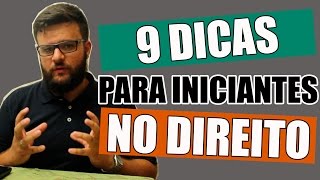 DICAS PARA INICIANTES NO CURSO DE DIREITO  O DIREITO E EU [upl. by Tecil118]