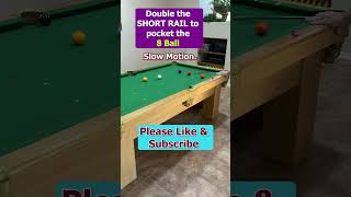 2 RAIL KICK SHOT IN SLOWMO billiardtricks shorts trickshot trickshots [upl. by Moynahan187]