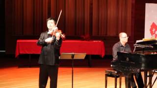 Chuanyun LI Violin Concert at Rutgers T4i Video Habanera Pablo Sarasate [upl. by Siugram]