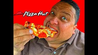 PIZZA HUT® DOUBLE CHEESY CRUST PAN PIZZA REVIEW [upl. by Entsirhc]